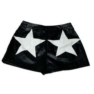 High waisted Faux Leather Shorts